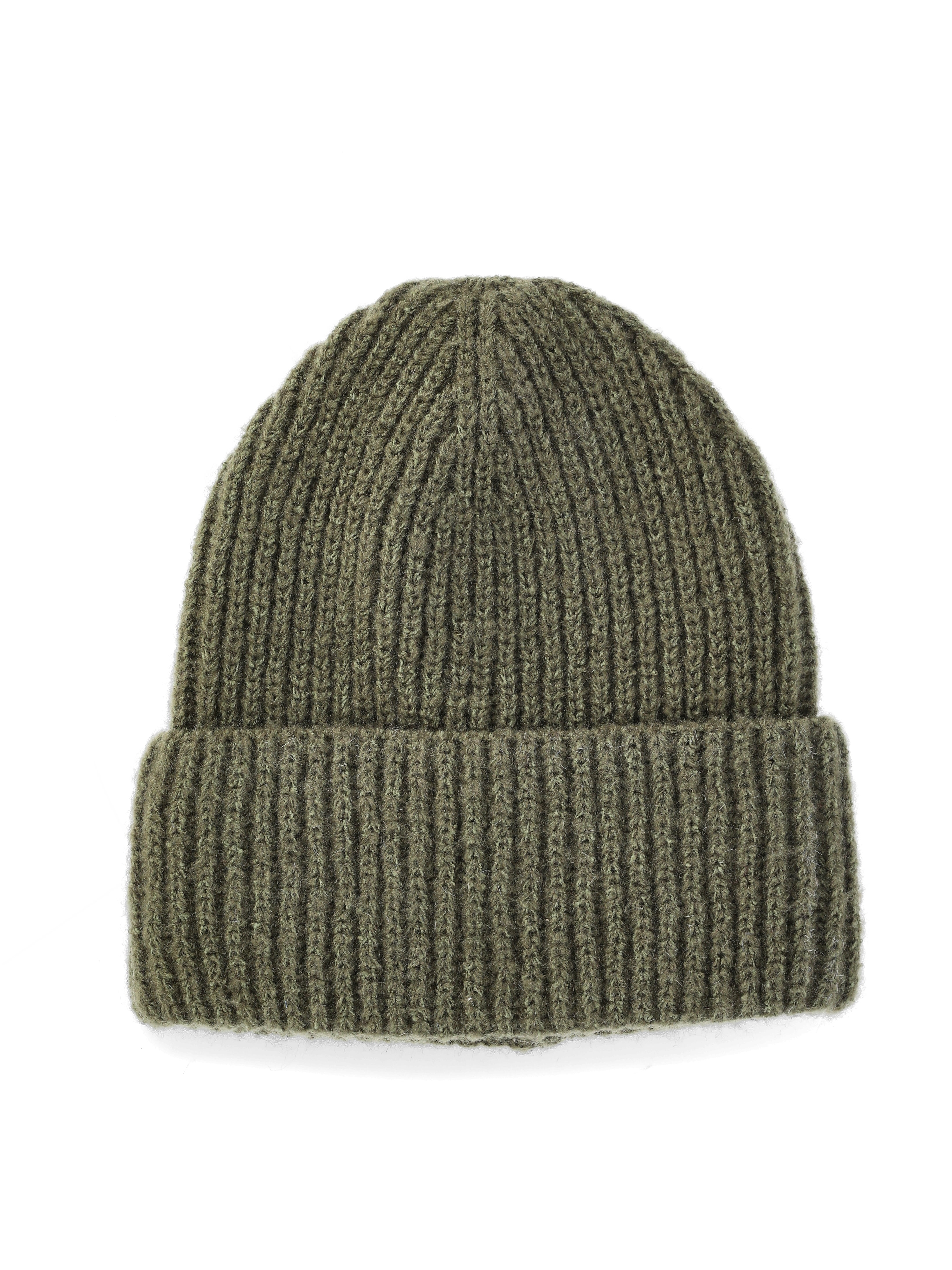 No Boundaries Ribbed Fisherman Beanie, Women's, Darkest Olive - Walmart.com