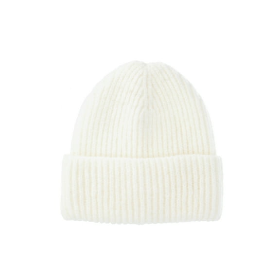 No Boundaries Ribbed Fisherman Beanie, Women's, Winter White