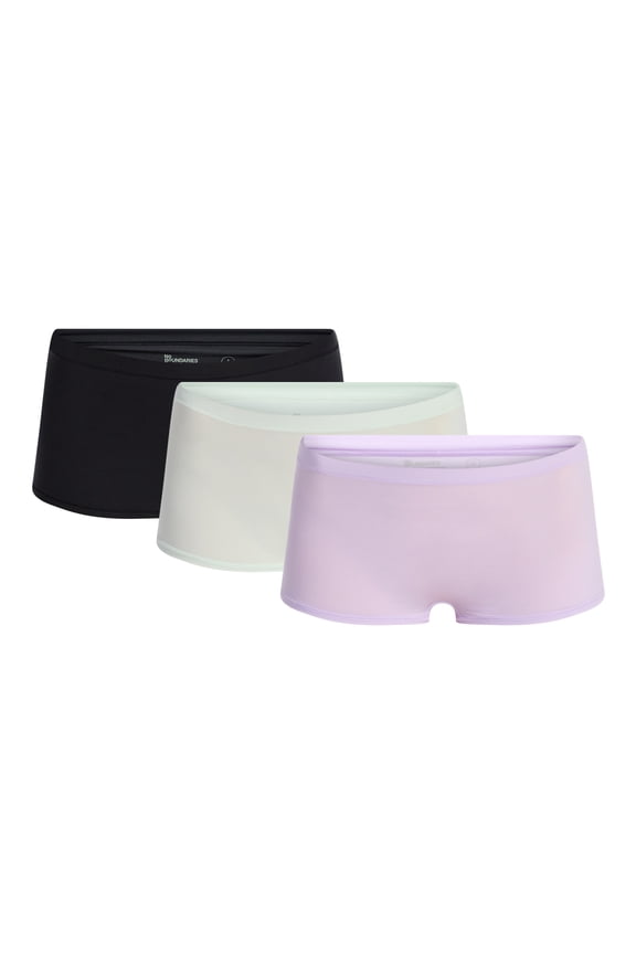 Fit Stretch Boyshort Panties, 3-Pack, Women's XS-XXXL