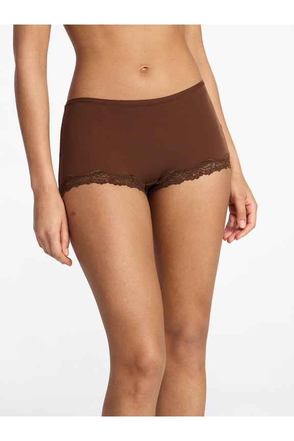 Fit Stretch Lace Boyshort Panties, 3-Pack, Women's XS-XXXL