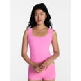 thumbnail image 1 of No Boundaries Fit Stretch Lace Trim Tank Top, Women's XS-XXXL, 1 of 5