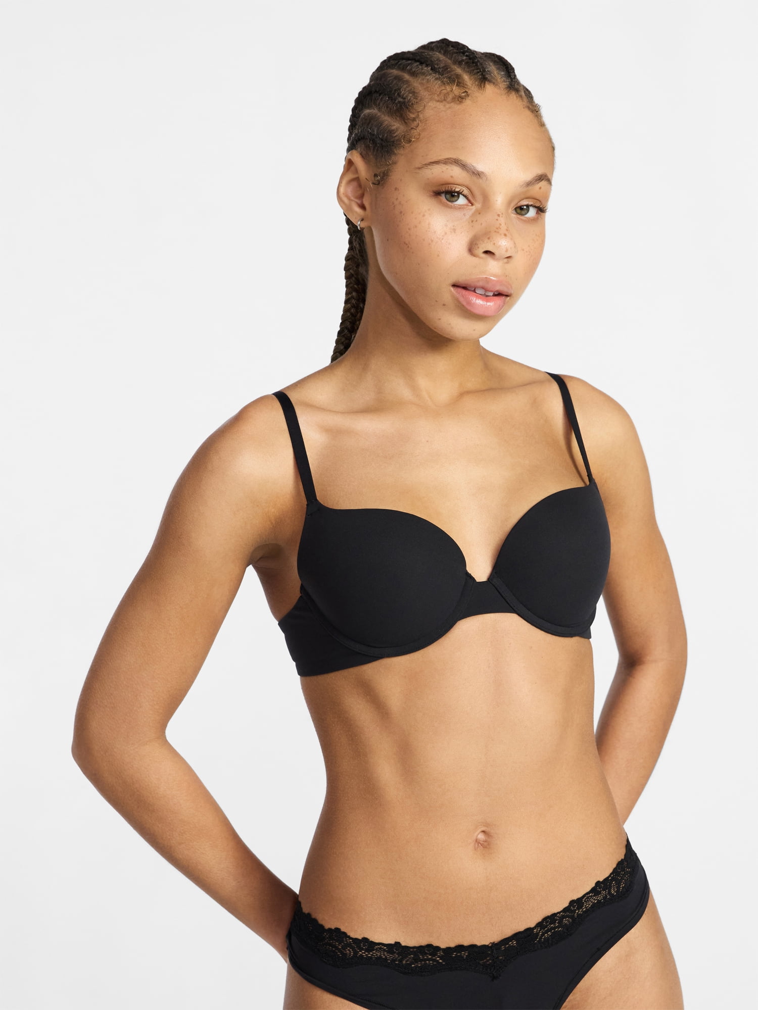 No Boundaries Fit Stretch Push Up Underwire Bra, Women's 34A-42DD