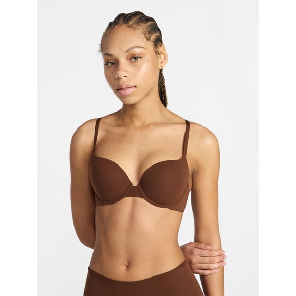 No Boundaries Fit Stretch Push Up Underwire Bra, Women's 34A-42DD