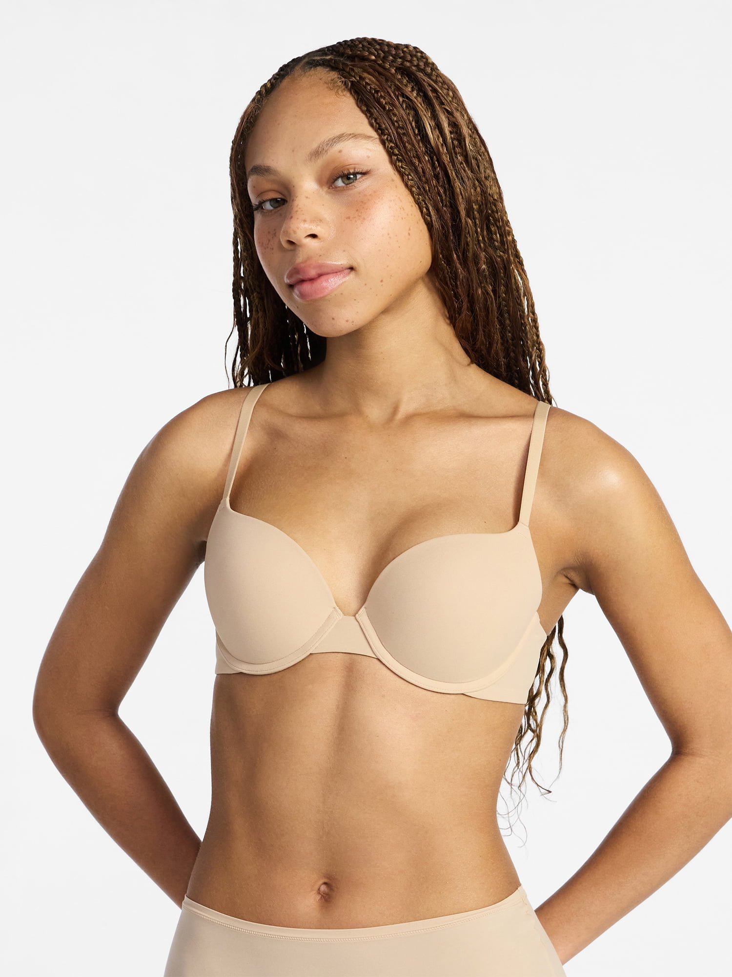No Boundaries Fit Stretch Push Up Underwire Bra, Women's 34A-42DD