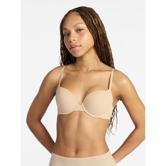 No Boundaries Fit Stretch Push Up Underwire Bra, Women's 34A-42DD