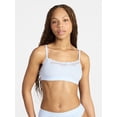 thumbnail image 1 of No Boundaries Fit Stretch Scoop Bralette with Lace, Women's XS-3XL, 1 of 4
