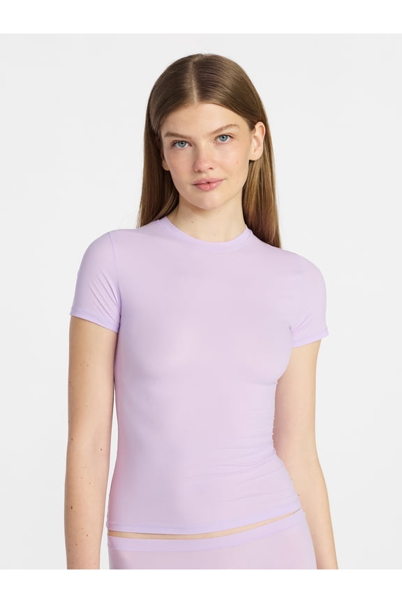 Fit Stretch Tee with Short Sleeves, Women's XS-XXXL