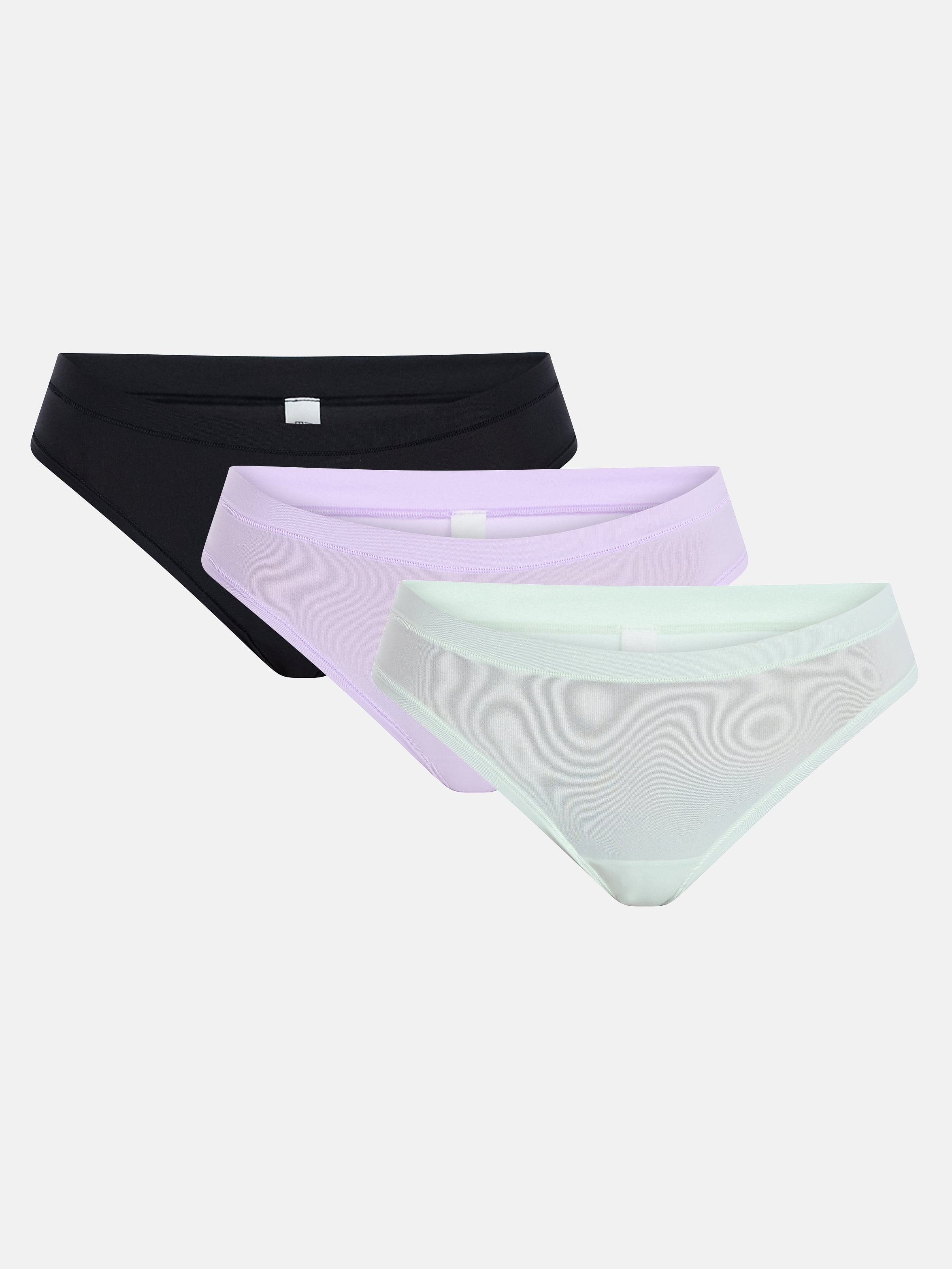 No Boundaries Fit Stretch Thong Panties, 3-Pack, Women's XS-XXXL