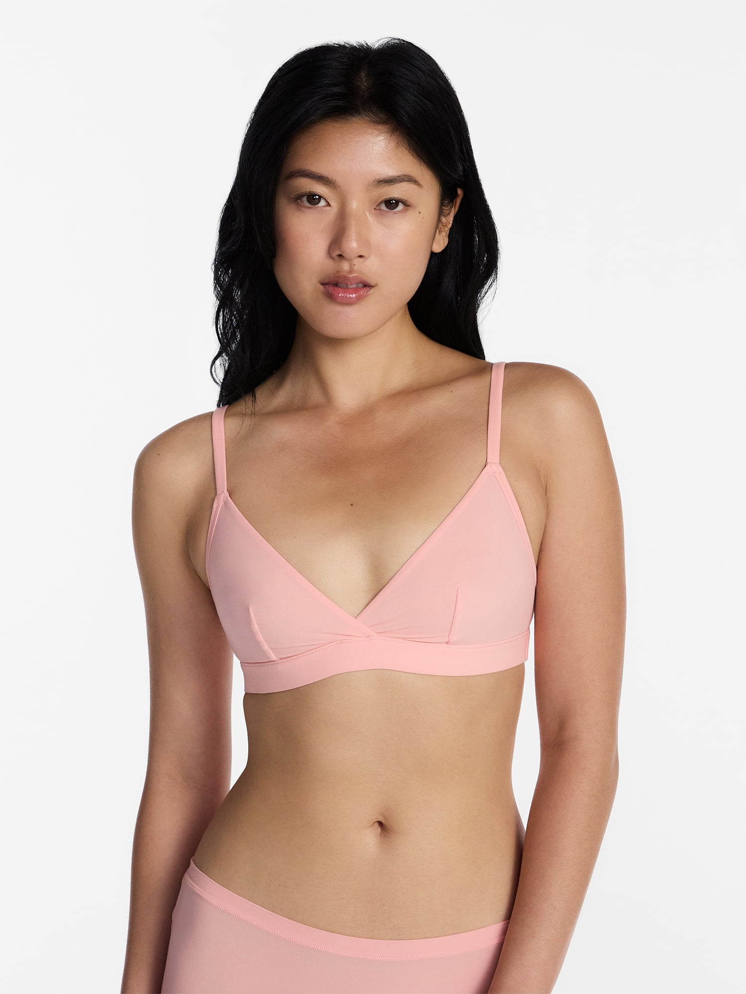 No Boundaries Fit Stretch Triangle Bralette, Women's XS-3XL