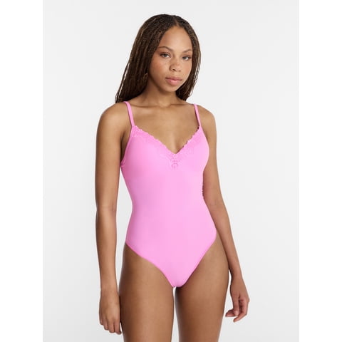 Fit Stretch Lace Wireless Bodysuit, Women's XS-XXXL