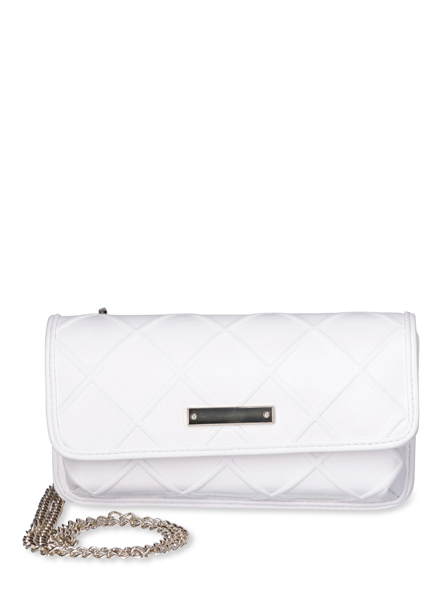 No Boundaries Women's Flap Phone Crossbody Bag, White - Walmart.com