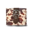 thumbnail image 1 of No Boundaries Women's  Flap Wallet, Brown Cow, 1 of 3