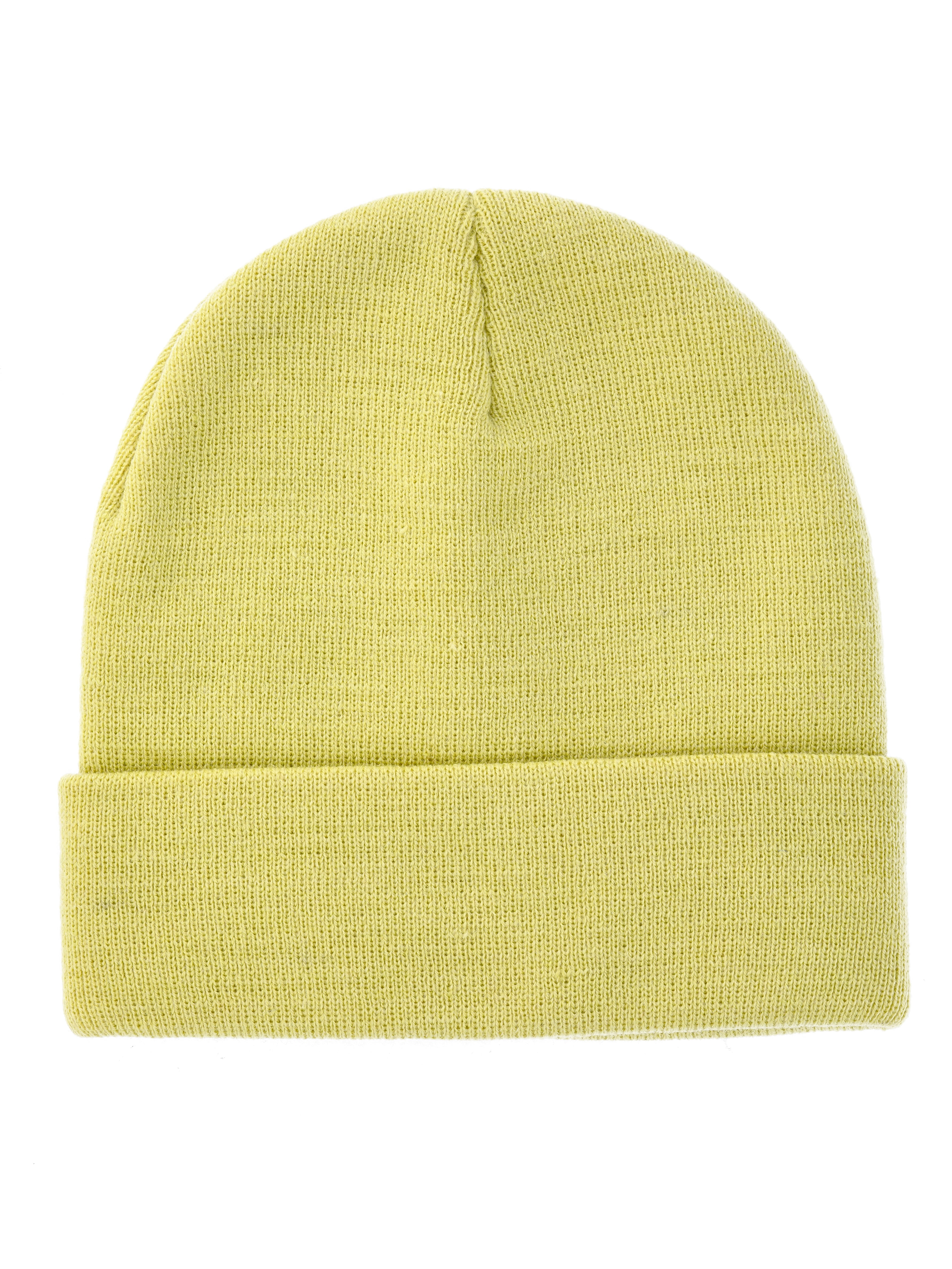 No Boundaries Women's Flat Knit Beanie, One Size, Iced Pear