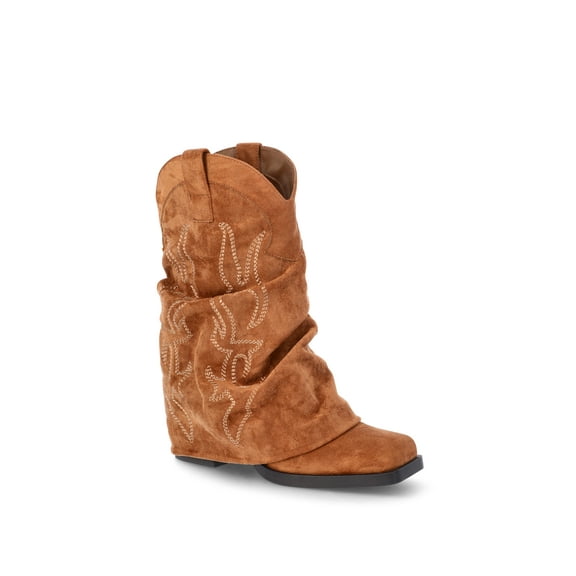 No Boundaries Women's Foldover Western Boots