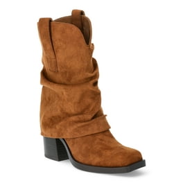No Boundaries Women s Fold Over Western Boots Walmart