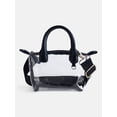 thumbnail image 1 of No Boundaries Women's Game Day Clear Mini Tote Bag, Black, 1 of 4