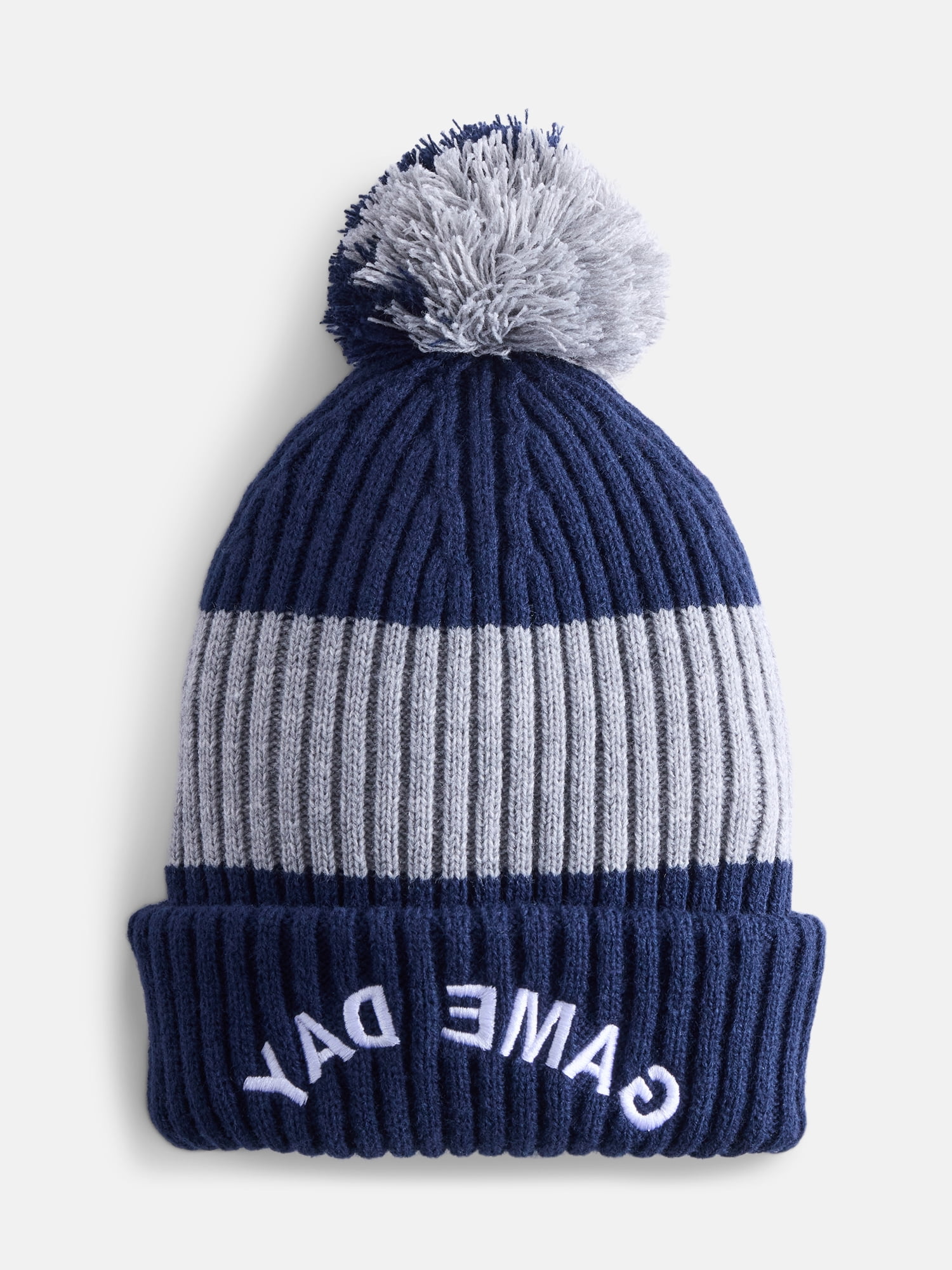 No Boundaries Women's Game Day Beanie Hat, Navy