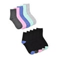 thumbnail image 1 of No Boundaries Women's Graphic Shortie Crew Socks, 10-Pack, Shoe Size 4-10, 1 of 5