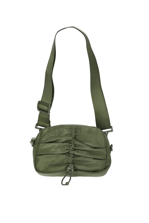 Women's Hands Free Belt Bag with Bungee Toggle, Olive