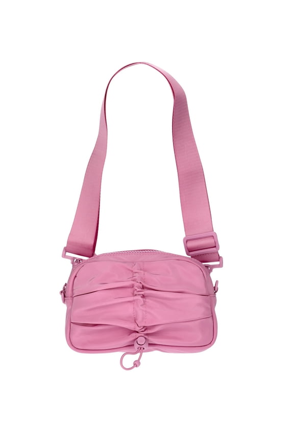 Women's Hands Free Belt Bag with Bungee Toggle, Rosy LilaC