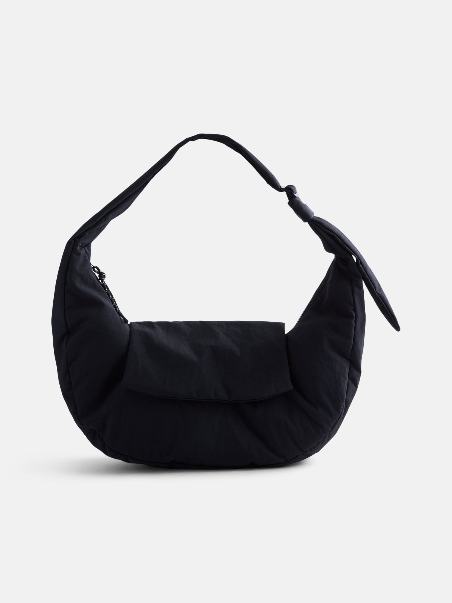 No Boundaries Women's Hands Free Hobo Bag, Black