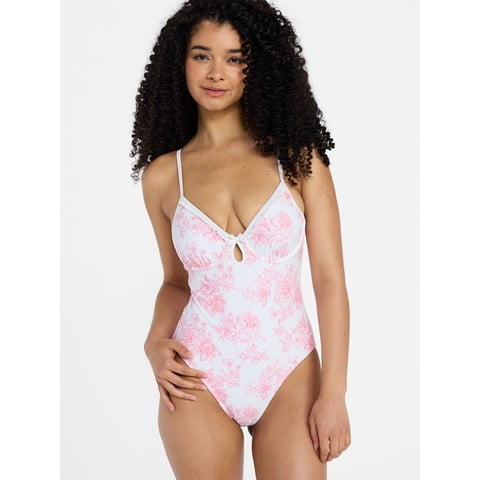Underwire One-Piece Swimsuit, Women's XXS-XXL