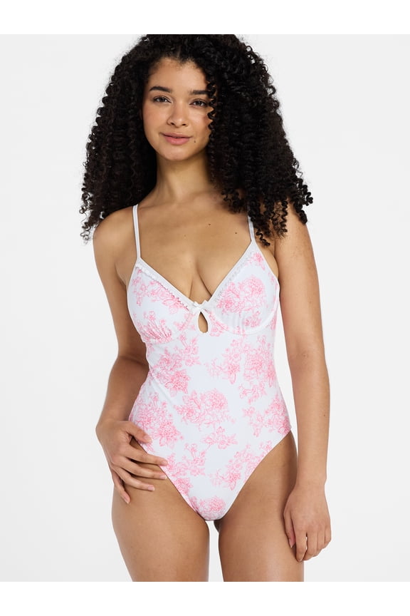Underwire One-Piece Swimsuit, Women's XXS-XXL