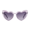 thumbnail image 1 of No Boundaries Women's Hearts Purple Sunglasses, 1 of 3