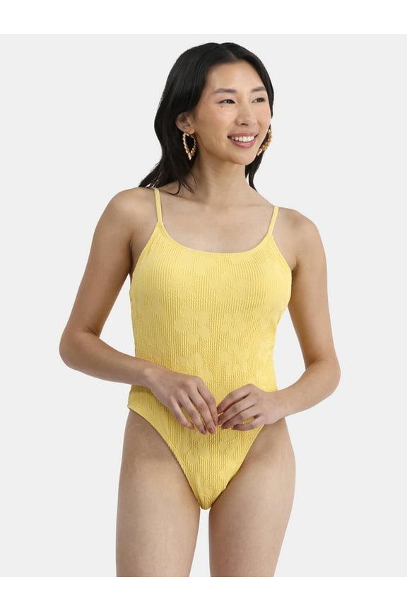 Women's Hibiscus One Piece Monokini, Sizes XXS-XL