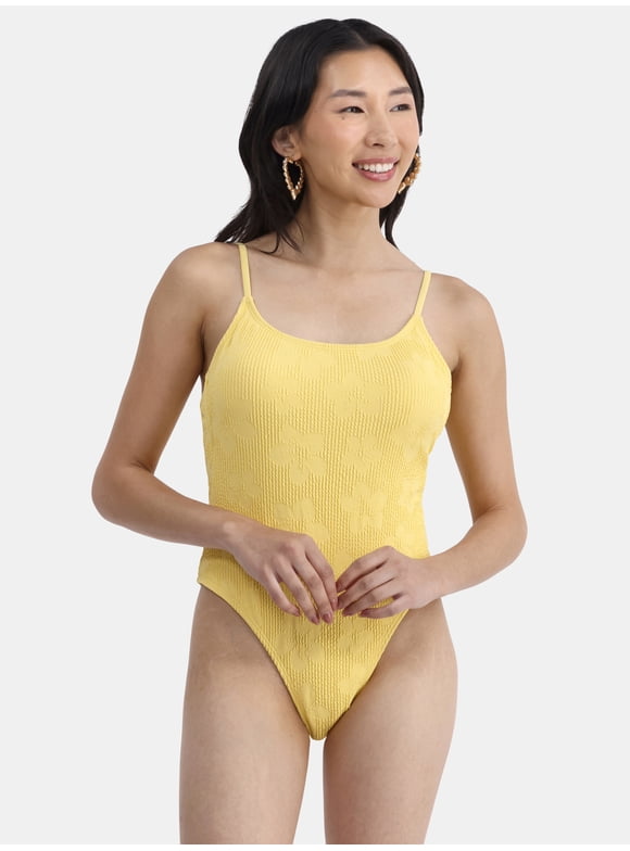 Women's Hibiscus One Piece Monokini, Sizes XXS-XL