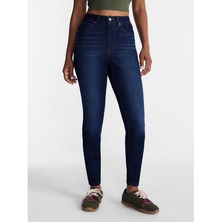 No Boundaries High Rise Skinny Jeans, 26.5", 28.5", 30.5" Inseam, Women's and Women's Plus Sizes 00-24W