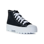 No Boundaries Women's High Top Canvas Lug Sneakers