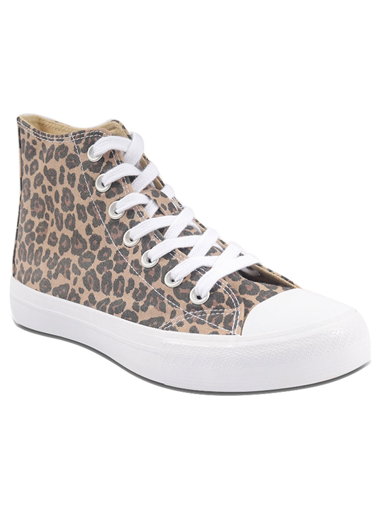No Boundaries Women s High Top Canvas Sneakers Walmart