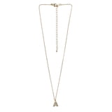 No Boundaries, Women’s Initial A Pave Stones Necklace, 16 in - Walmart.com