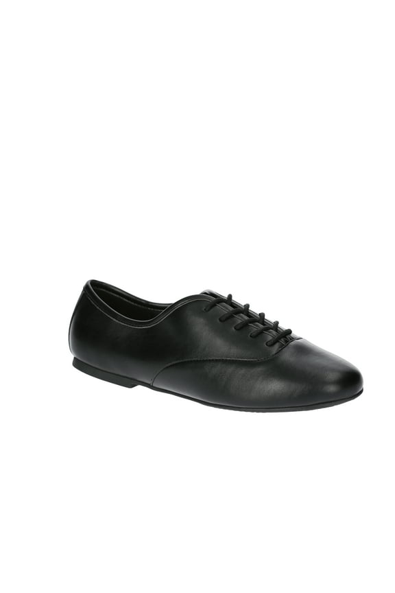 Faux Leather Casual Oxford Shoes, Women's