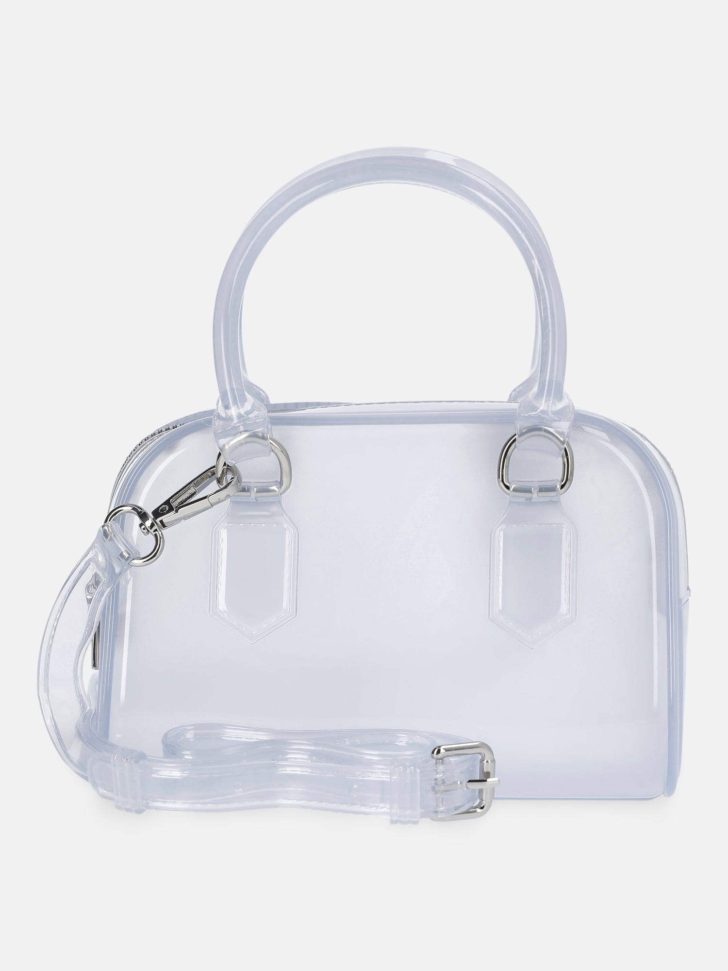 No Boundaries Women's Jelly Top Handle Mini Bag, Clear - Walmart.com