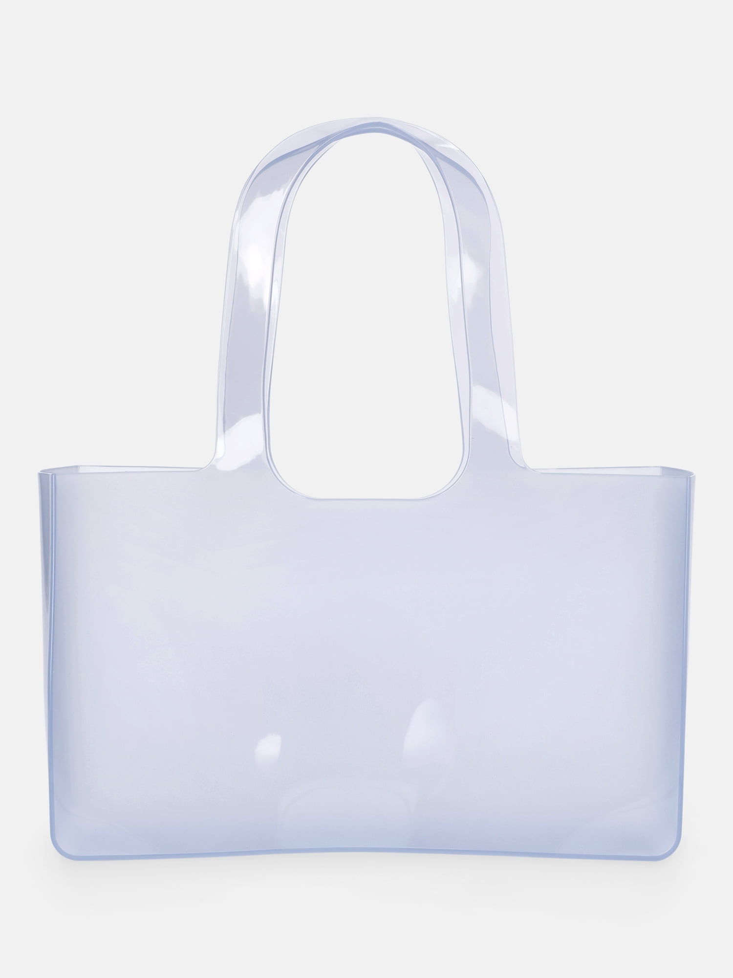 No Boundaries Women's Jelly Tote Bag, Clear