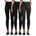 thumbnail image 1 of No Boundaries Women's Juniors Ankle Leggings 3-pack, 1 of 16