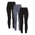 thumbnail image 1 of No Boundaries Women's Juniors Ankle Leggings 3-pack, 1 of 5