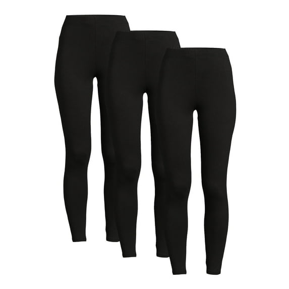 No Boundaries Women's Juniors Ankle Leggings 3-pack