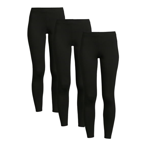 No Boundaries Women's Juniors Ankle Leggings 3-pack