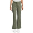 No Boundaries Women's Juniors Cargo Bootcut Pants, 31.5" Inseam, Sizes