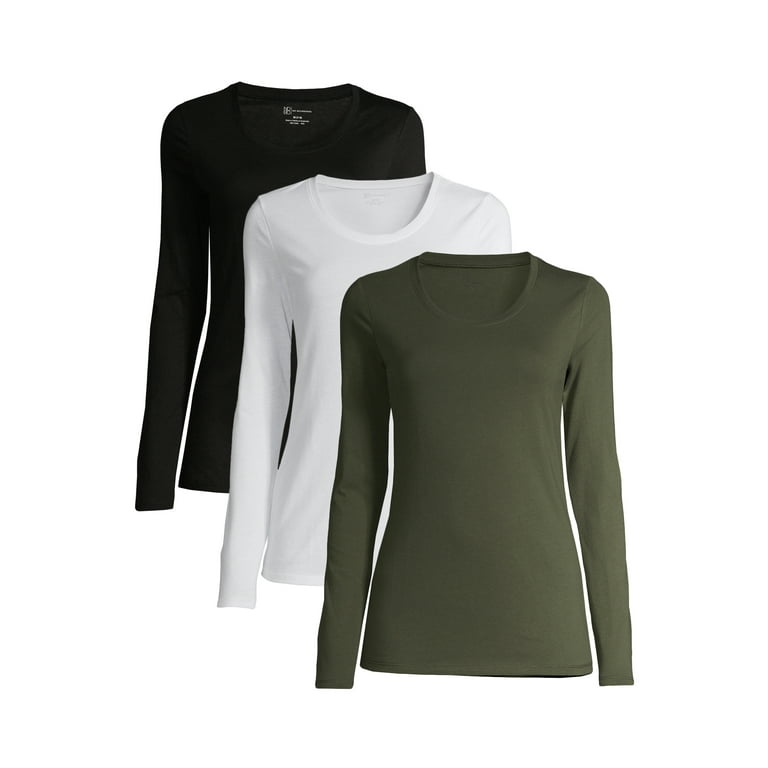 No Boundaries Women s Juniors Everyday Long Sleeve Tee 3 Pack