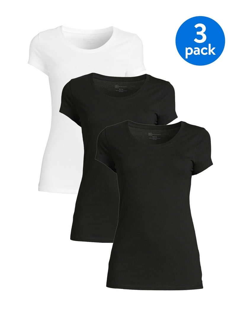 No Boundaries Women's Juniors Everyday Short Sleeve T-Shirt, 3