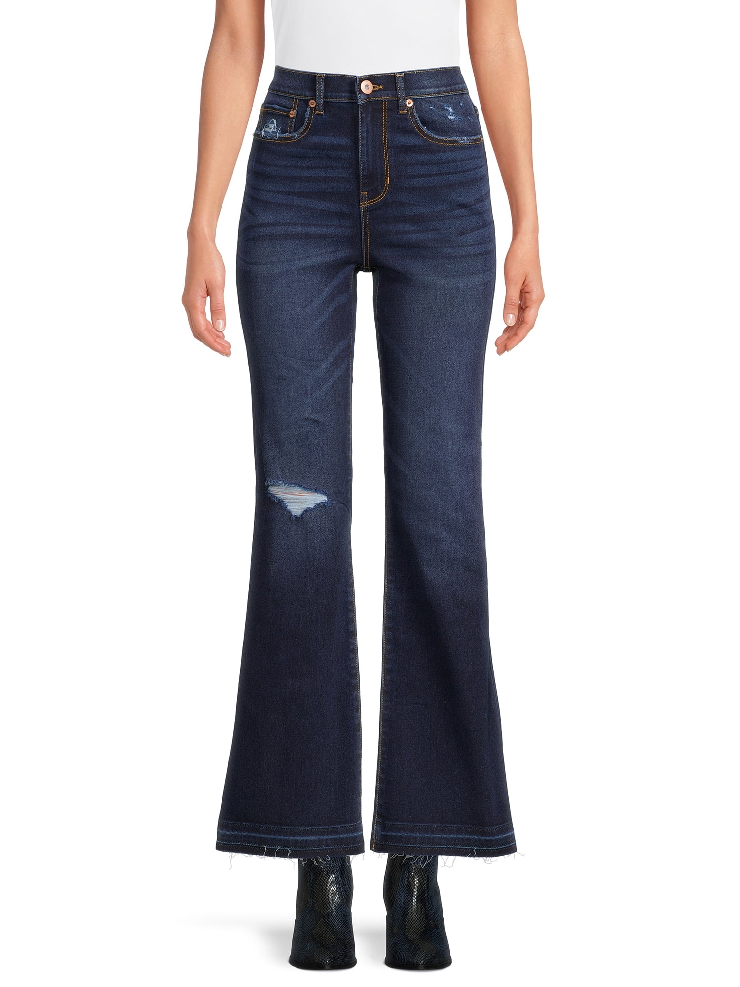 No Boundaries Women's Juniors Flare Jean