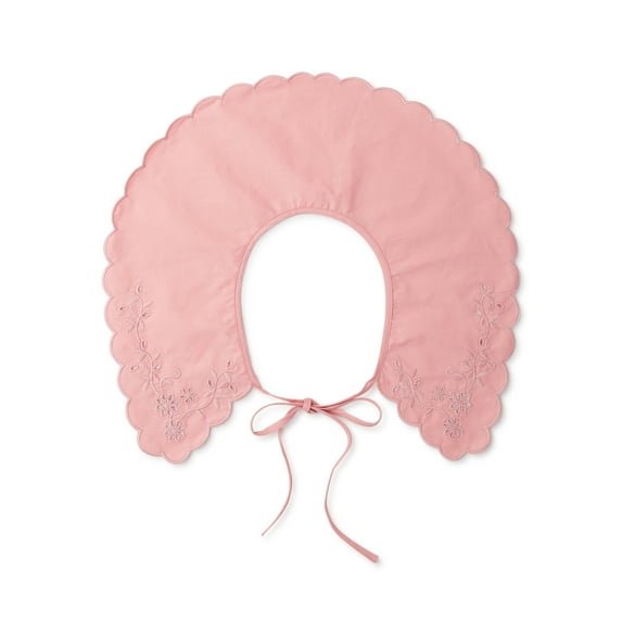 No Boundaries Women's Juniors Pink Scalloped Collar