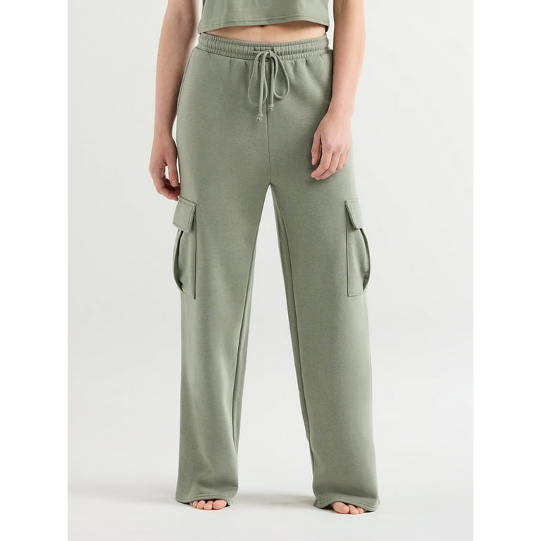 Comfy fleece cargo pants hotsell