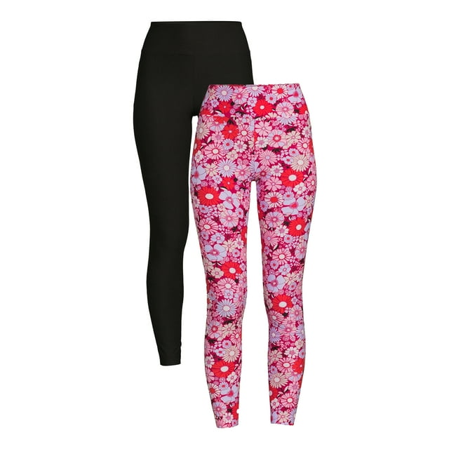 No Boundaries Women's Juniors Sueded Ankle Leggings, 2Pack