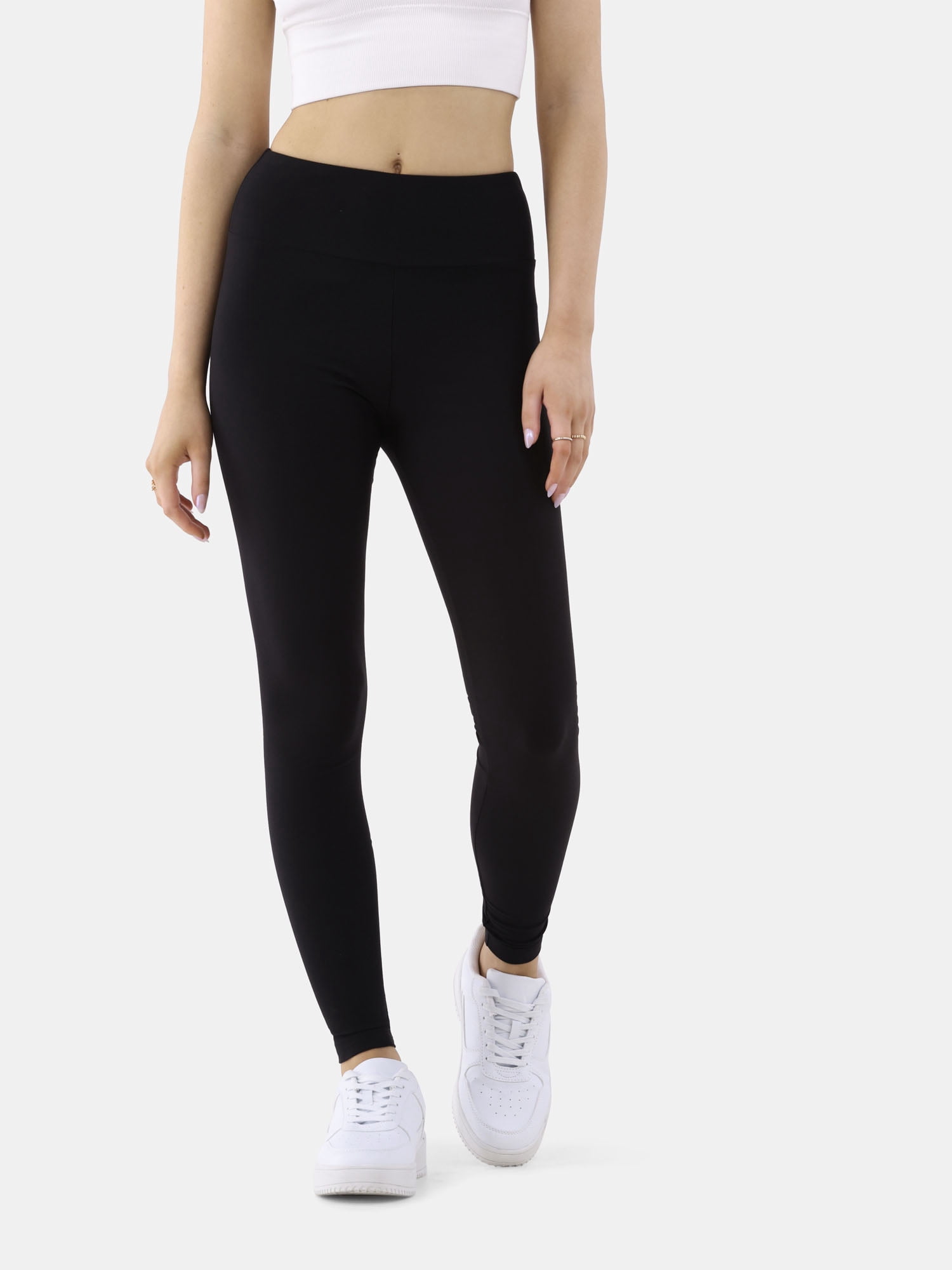 No Boundaries Sueded Ankle Leggings, 27.5”Inseam, 2-Pack, Women's