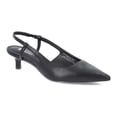 thumbnail image 1 of No Boundaries Faux Leather Slingback Kitten Heels, Women's, 1 of 6